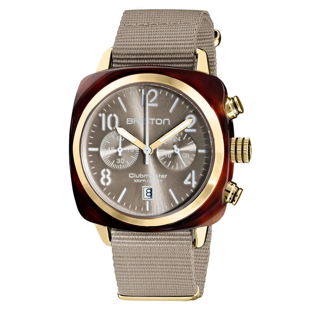 Briston Clubmaster Chrono Gold Watch 19140.PYA.T.30.NT
